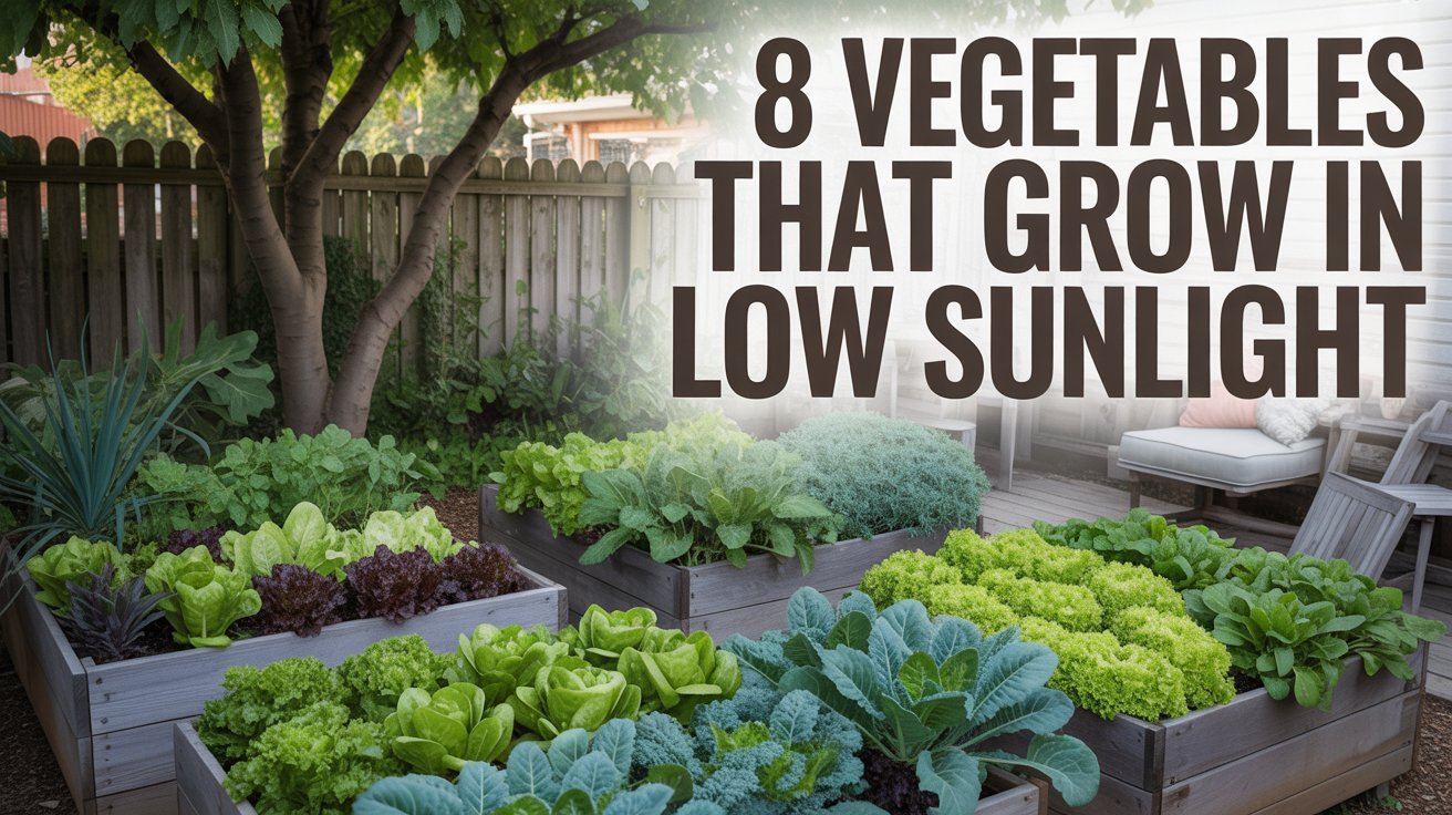 8 Vegetables That Grow in Low Sunlight for Shade Gardens