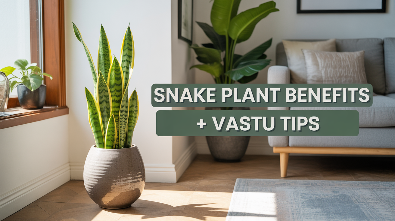 Snake Plant Benefits + Vastu Tips for Indian Homes