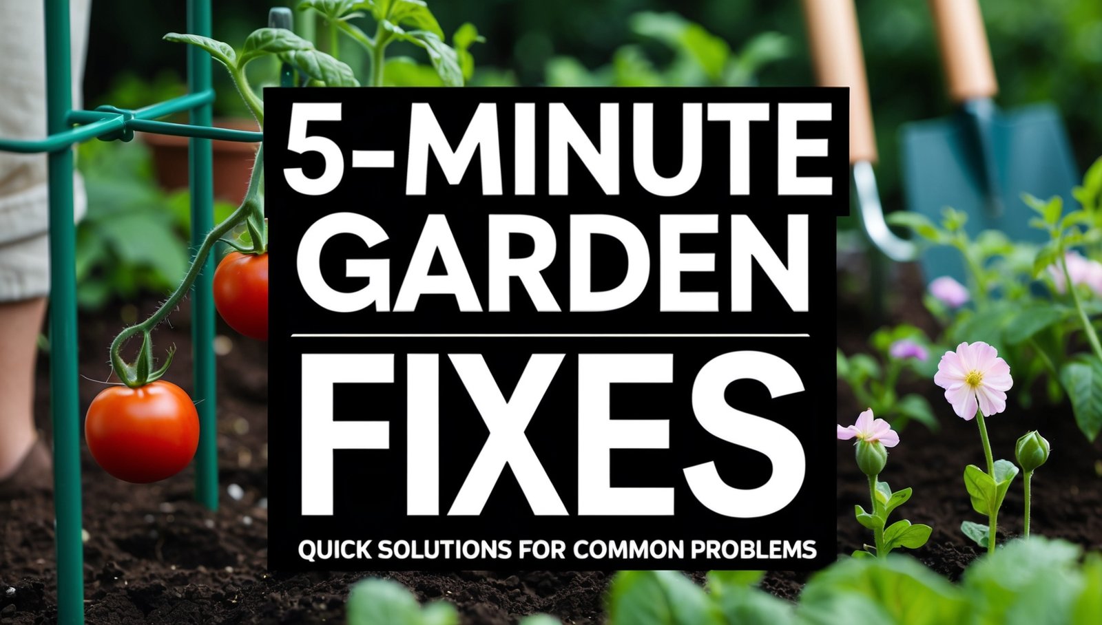 5-Minute Garden Fixes: Quick Solutions for Common Problems