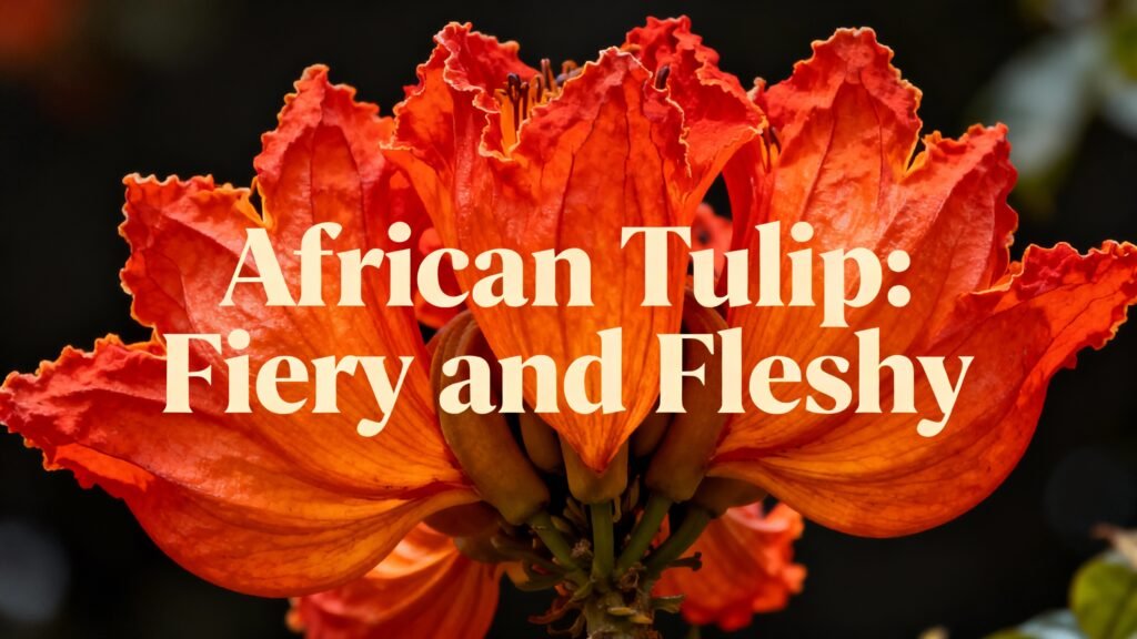Flowers That Look Like Vaginas: Nature's Cheeky Designs 6 African Tulip: Fiery and Fleshy
