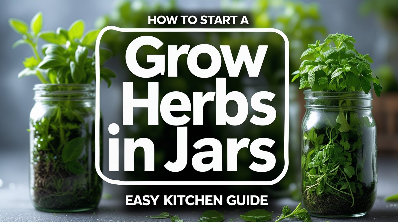 How to Start a Kitchen Herb Garden in Jars: Simple Guide for Beginners