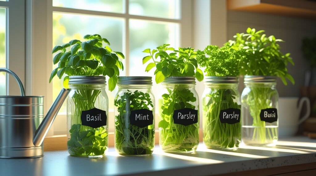 How to Start a Kitchen Herb Garden in Jars: Simple Guide for Beginners 3 How to Start a Kitchen Herb Garden in Jars