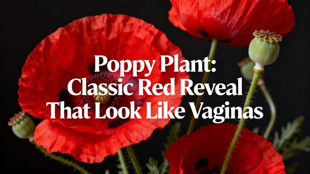 Flowers That Look Like Vaginas: Nature's Cheeky Designs 5 Poppy Plant: Classic Red Reveal
