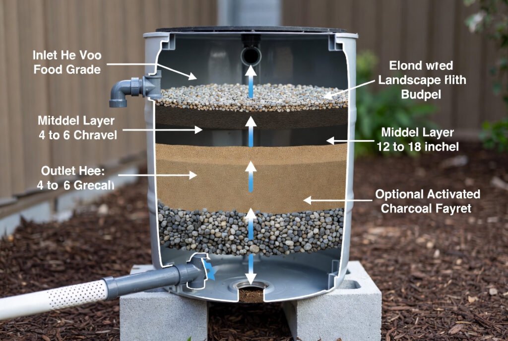 Simple DIY Greywater Filter: A Basic Design for Garden Use 4 Step-by-Step Construction Instructions