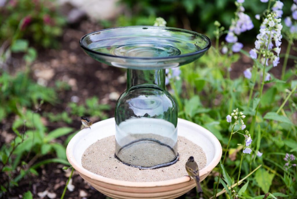 Upcycled Bird Bath Basins: Practical DIY Options for Garden Enhancement 5 Stack glassware or pottery for multi-level interest.