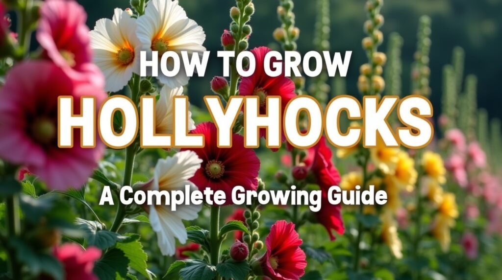 How to Grow Hollyhocks : A Complete Growing Guide