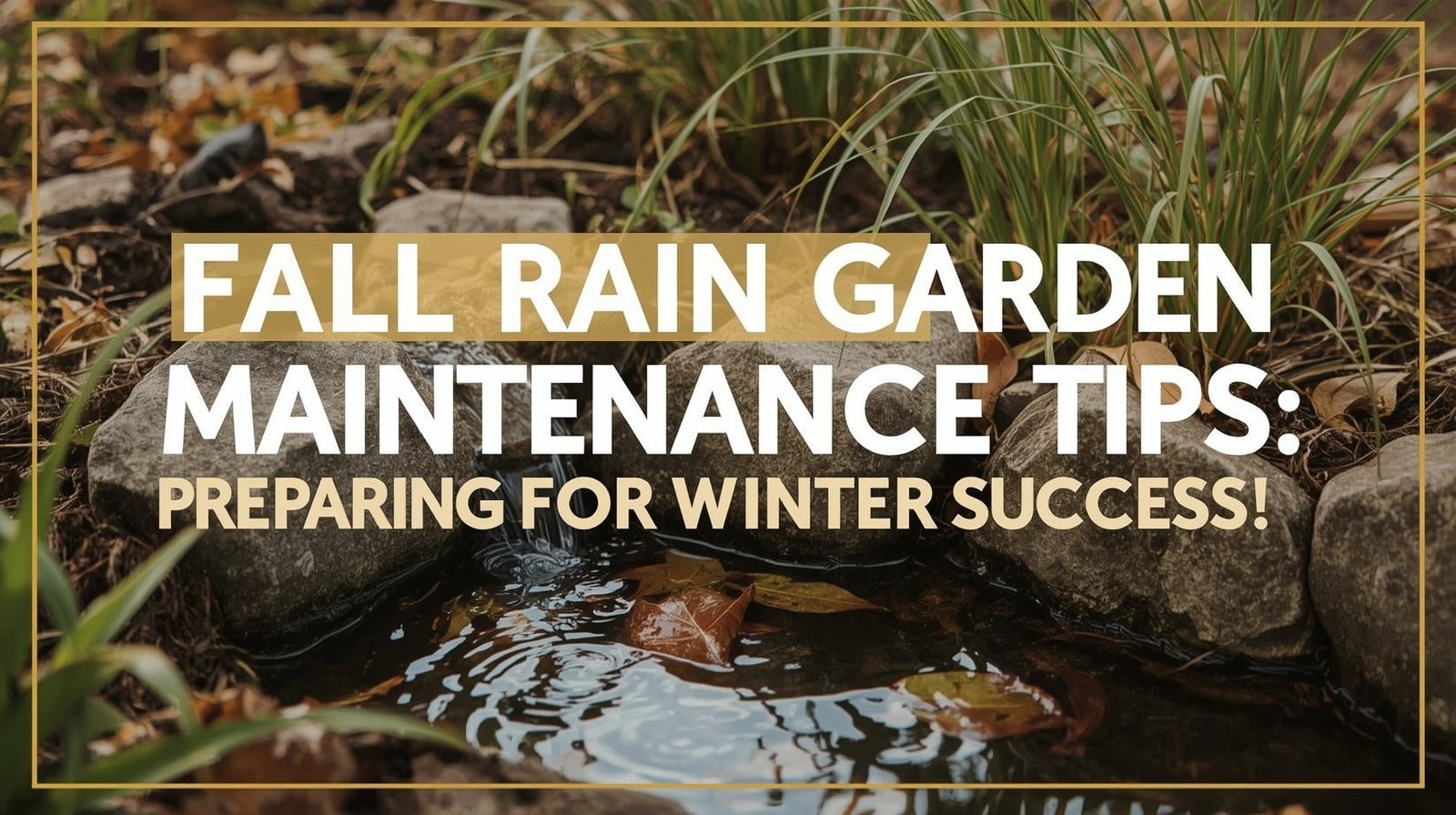 Fall Rain Garden Maintenance Tips: Preparing for Winter Success