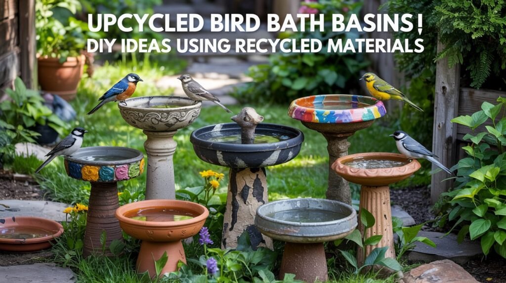 Upcycled Bird Bath Basins: Practical DIY Options for Garden Enhancement 2 Upcycled Bird Bath Basins: Practical DIY Options for Garden Enhancement