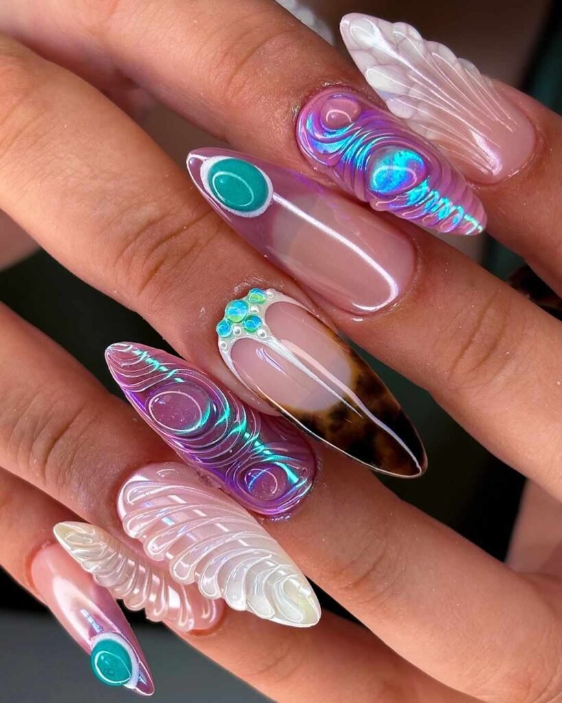 20+ Trendy February Nail Designs for Valentine's Day 2026 22 3D Elements