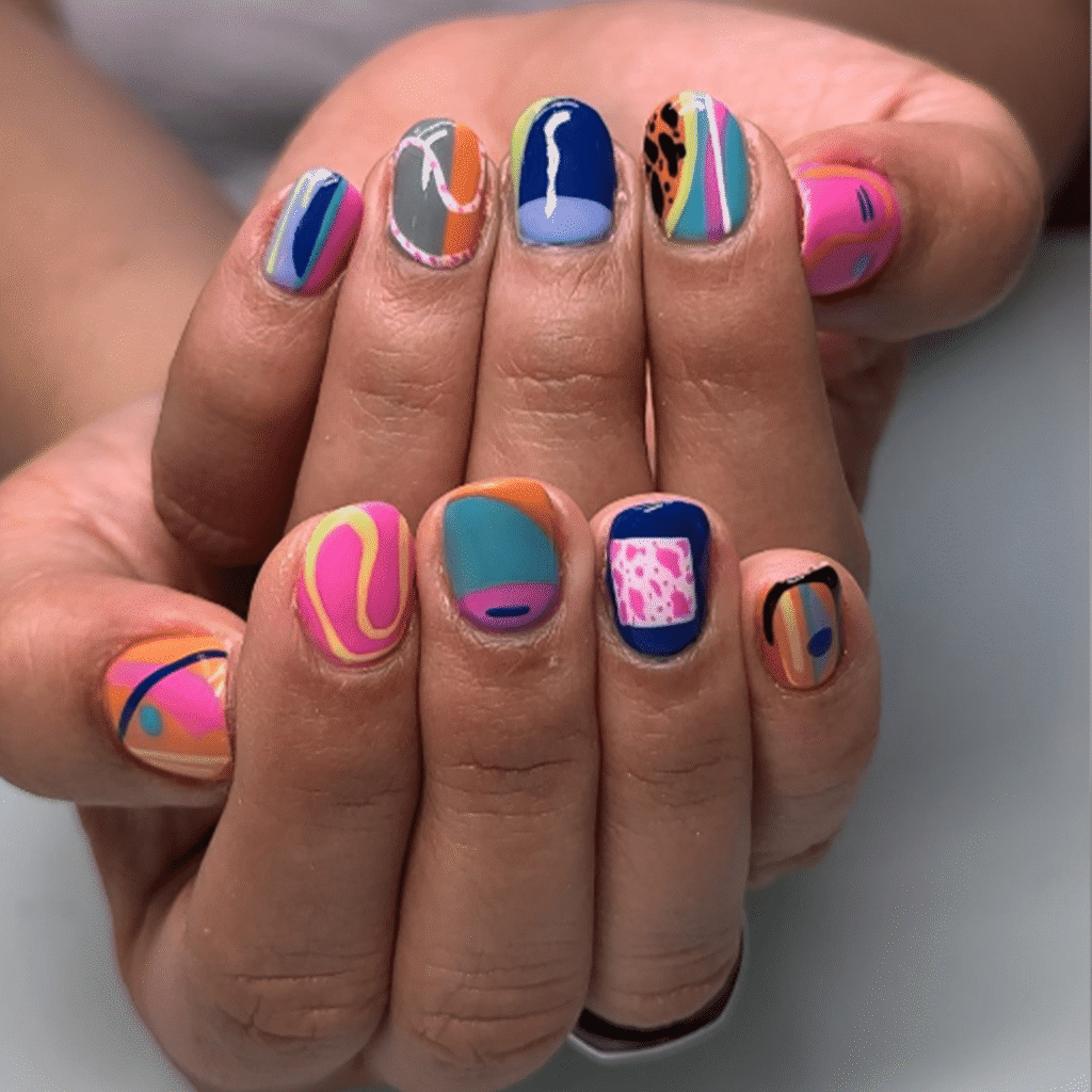 20+ Trendy February Nail Designs for Valentine's Day 2026 20 Mismatched Romantic Set