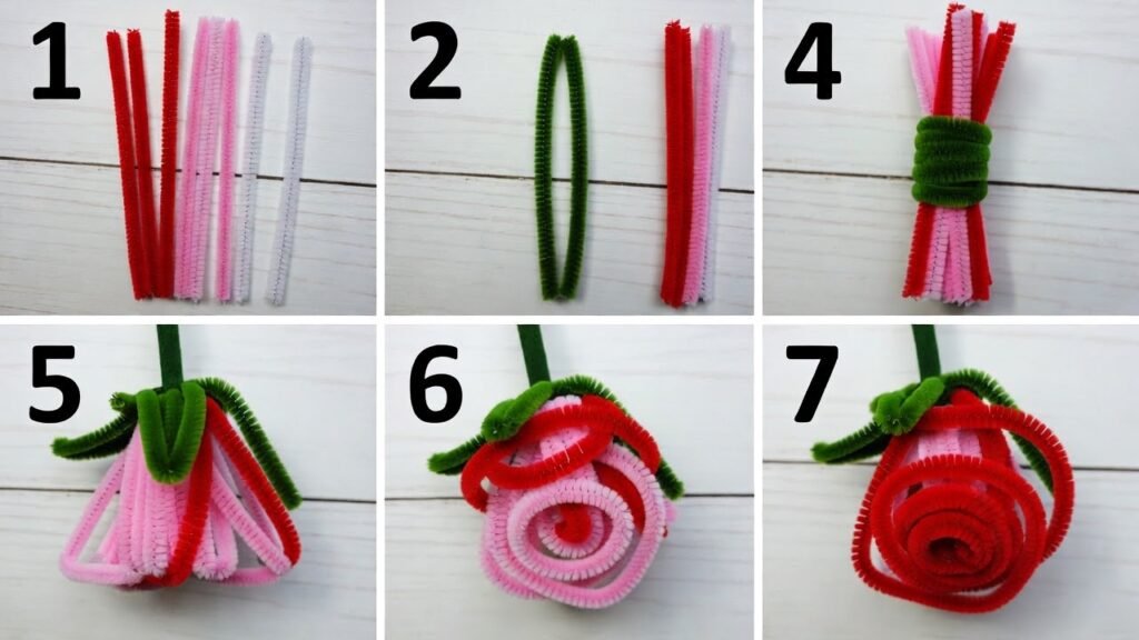 Making a Rose Pipe Cleaner Flower
