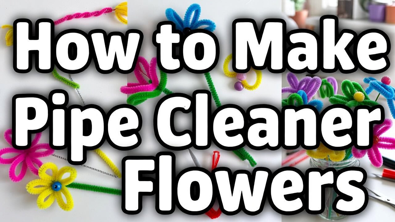 How to Make Easy Pipe Cleaner Flowers: Step-by-Step DIY Tutorial for Beginners