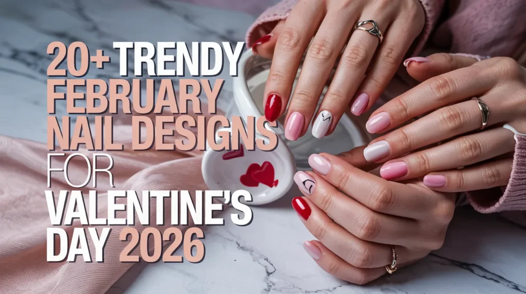 20+ Trendy February Nail Designs for Valentine's Day 2026 2 20+ Trendy February Nail Designs for Valentine's Day 2026